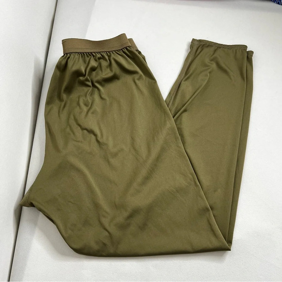 Milliken Base Layer Drawers Sz Large Cold Weather Light Weight Olive Green Pants - Picture 2 of 4
